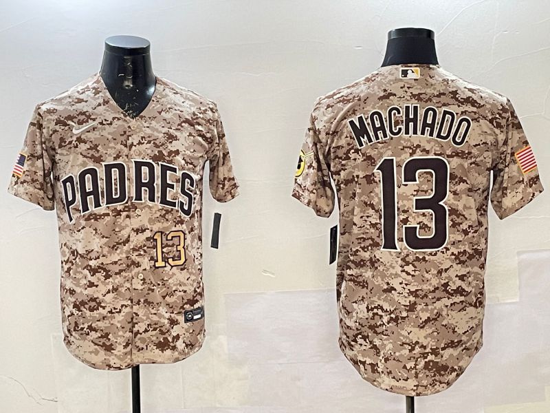 Men San Diego Padres #13 Machado Camo Game 2025 Nike MLB Jersey style 7